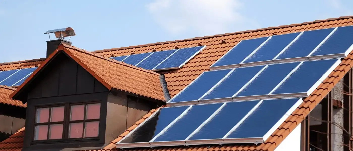 Solar Panels on the House Roof