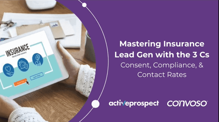 Insurance Lead Gen with 3C's