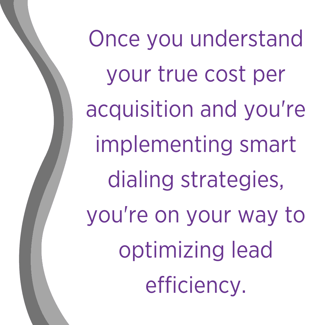optimizing lead efficiency - pull quote