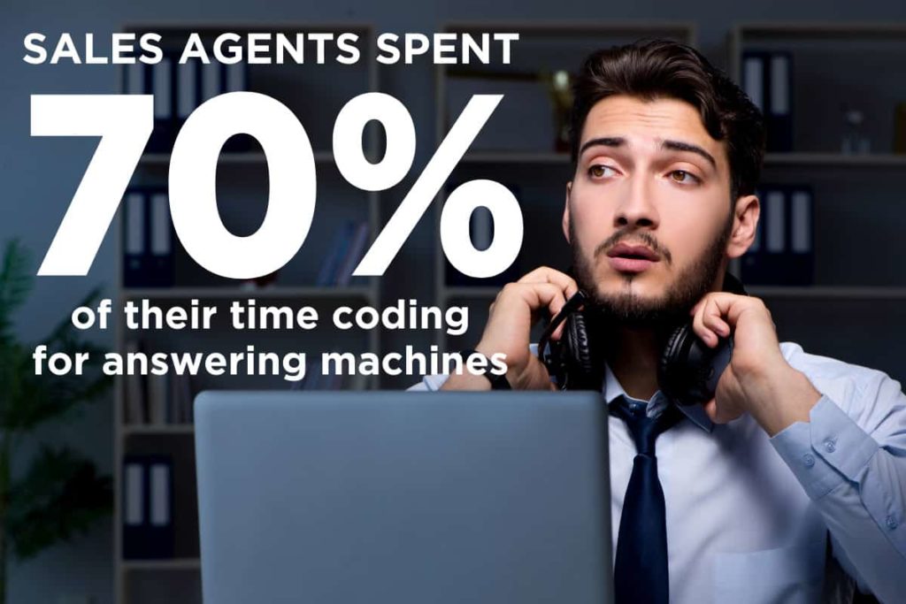 call center agents spent 70% of time coding for answering machines before switching to Convoso