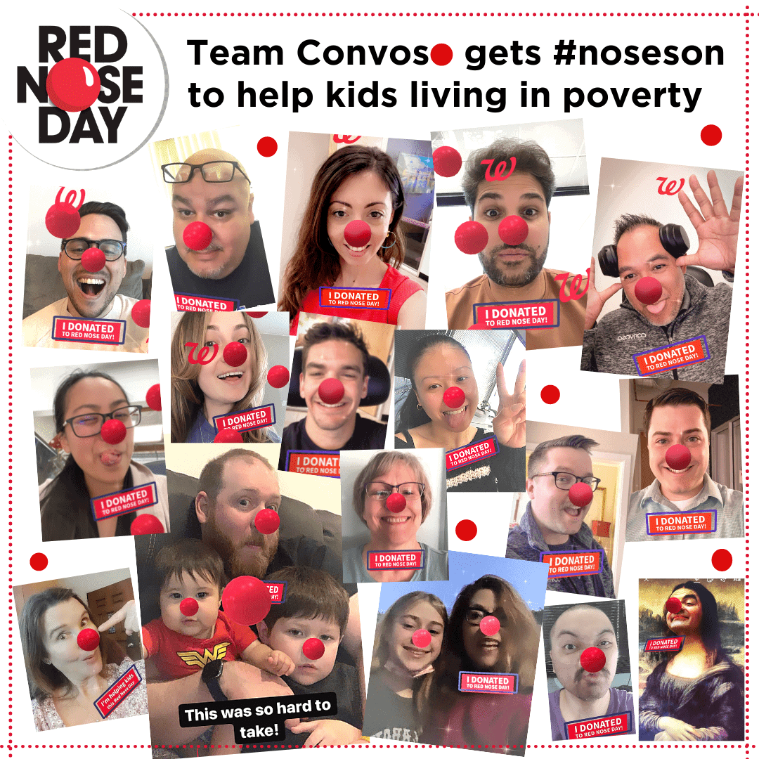 Convoso Team Steps Up for Red Nose Day 2021