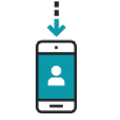 Profile on Mobile Icon