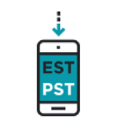EST/PST Time Zone Icon