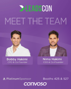 Convoso Founders Bobby and Nima Hakimi will be at LeadsCon 2023