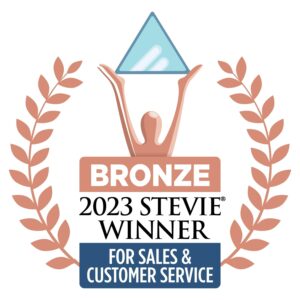 Bronze 2023 STEVIE Winner for Sales & Customer Service